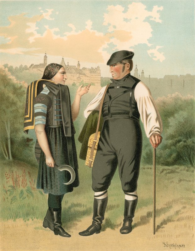 Alman kostümü, Allenburg by Albert Kretschmer