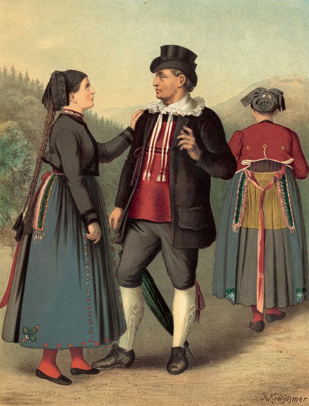German costume, Baden Rickesbach by Albert Kretschmer
