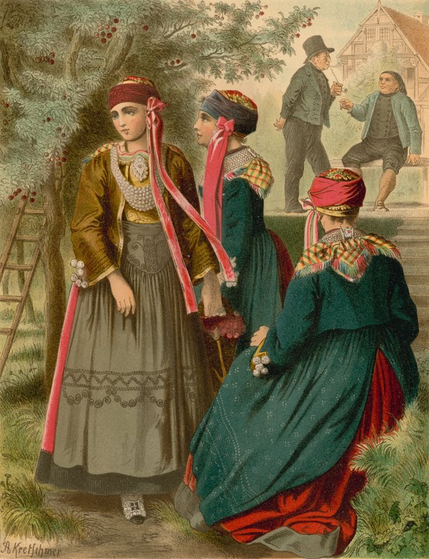 Alman kostümü, Hannover, Das alten Land by Albert Kretschmer