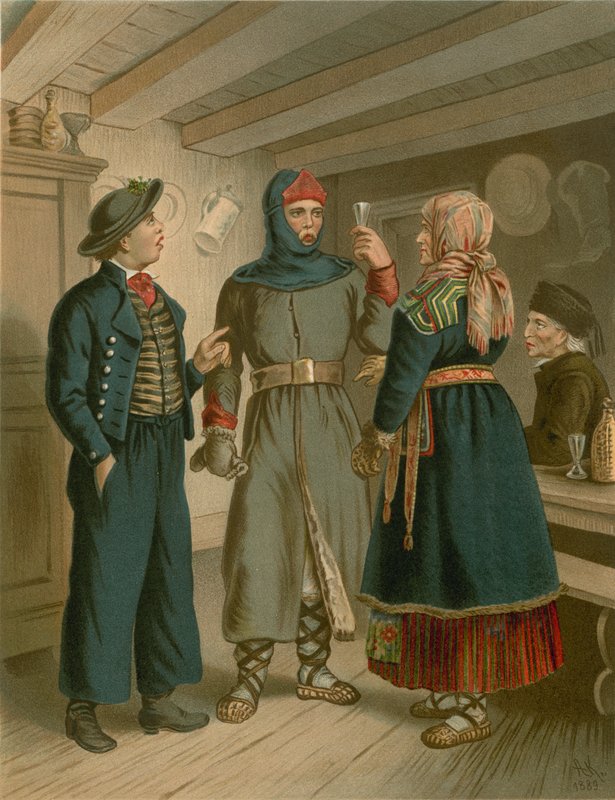 Alman kostümü, Litauen by Albert Kretschmer