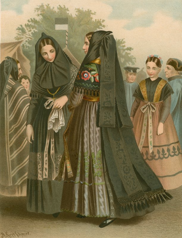Alman kostümü, Saksonya Eyaleti, Dannstedt by Albert Kretschmer