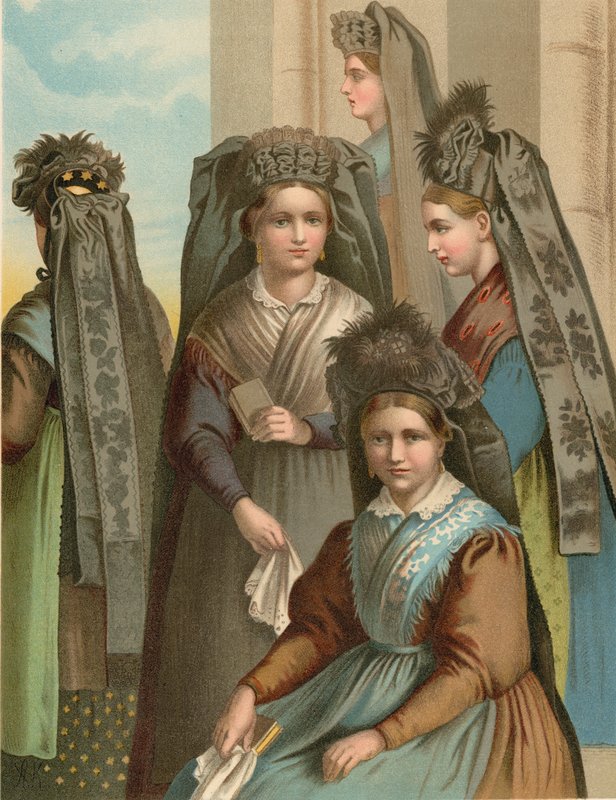 Alman kostümü, Thüringen by Albert Kretschmer