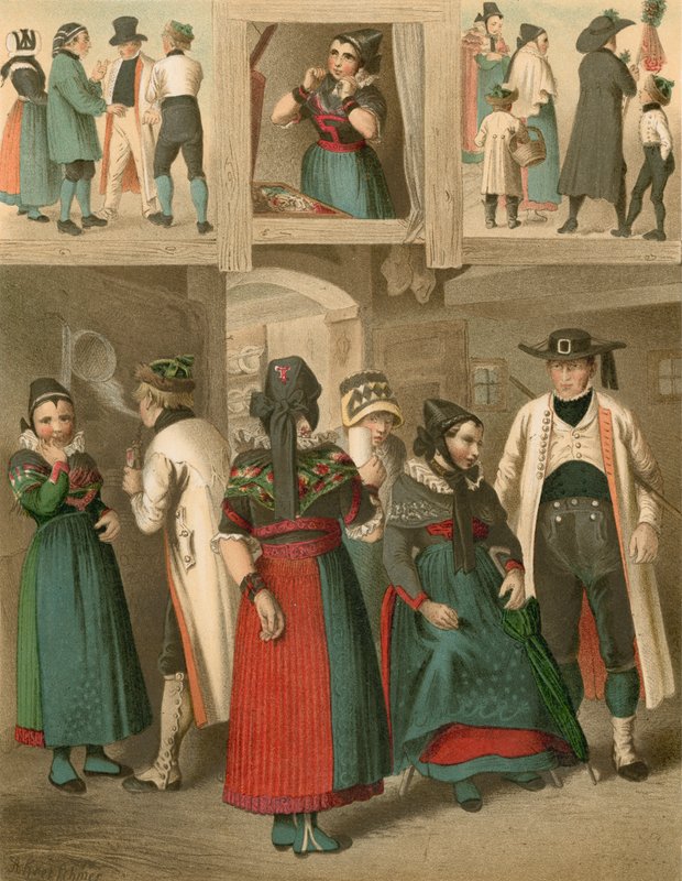 Alman kostümü, Westphalen by Albert Kretschmer
