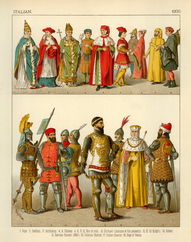 İtalyan Kostümü 1300 by Albert Kretschmer