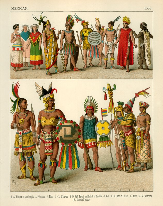 Meksika Kostümü 1500 by Albert Kretschmer