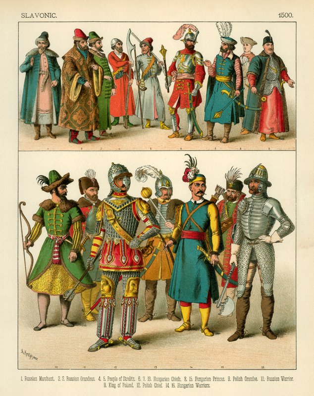 Slav Kostümü 1500 by Albert Kretschmer