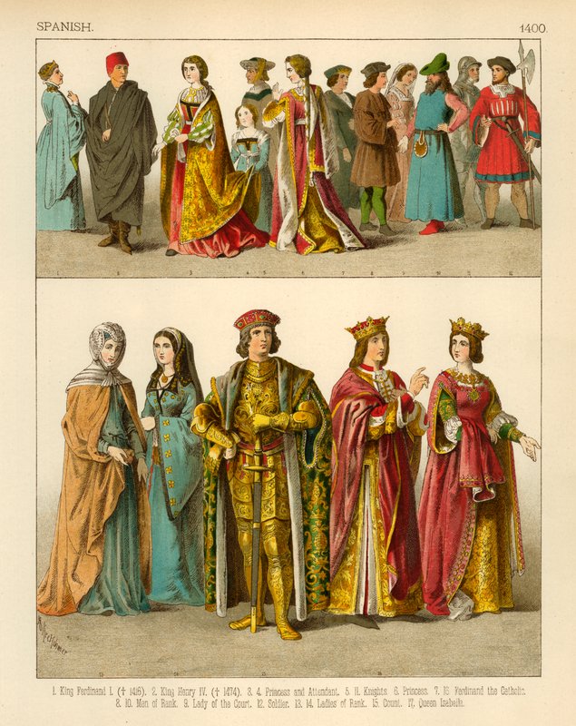 İspanyol Kostümü 1400 by Albert Kretschmer