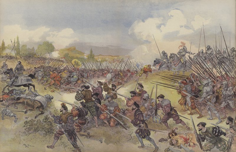 Cerisoles Savaşı by Albert Robida
