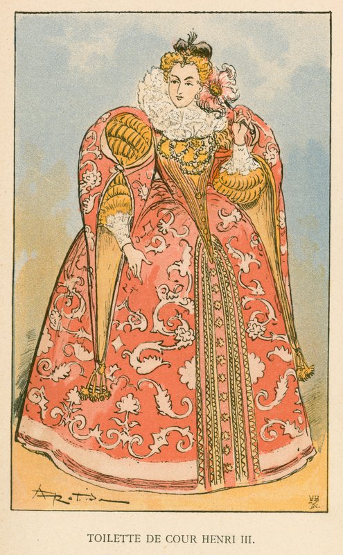 Henri III Mahkeme Tuvaleti by Albert Robida
