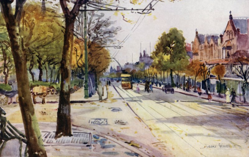 Lord Street, Southport (renkli taş) by Albert Woods