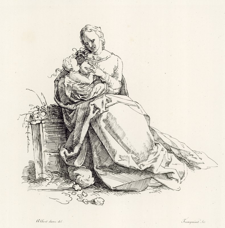 bakire ve çocuk by Albrecht Dürer