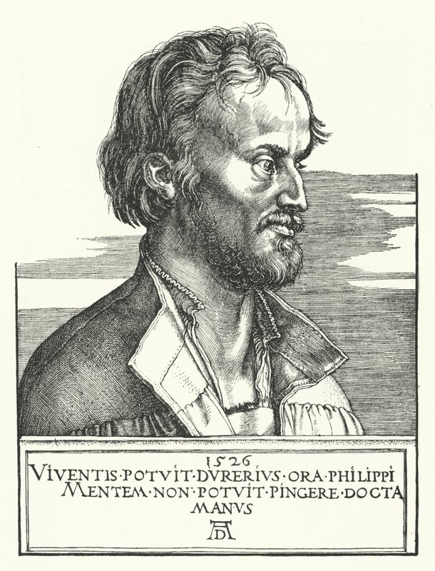 Philipp Melanchthon, German Lutheran reformer  by Albrecht Dürer