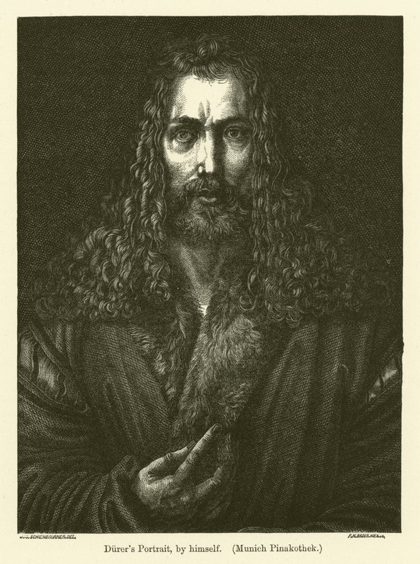 Self-portrait of German painter and printmaker Albrecht Durer  by Albrecht Dürer