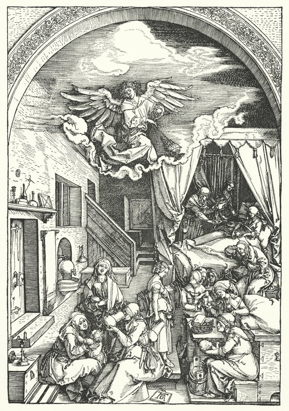 Aziz Jerome hücresinde by Albrecht Dürer