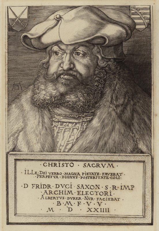 Bilge Frederick, Saksonya Seçmeni (gravür) by Albrecht (after) Durer or Duerer