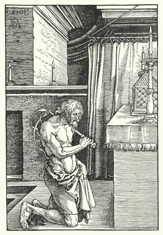 Kral David Kefaret Yapıyor (gravür) by Albrecht (after) Durer or Duerer
