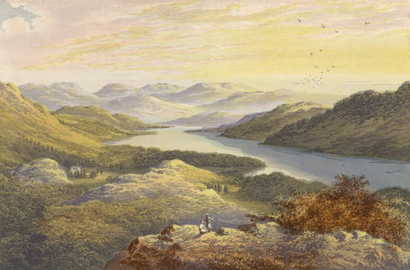 Windermere, göle bakıyor by Alexander Francis Lydon