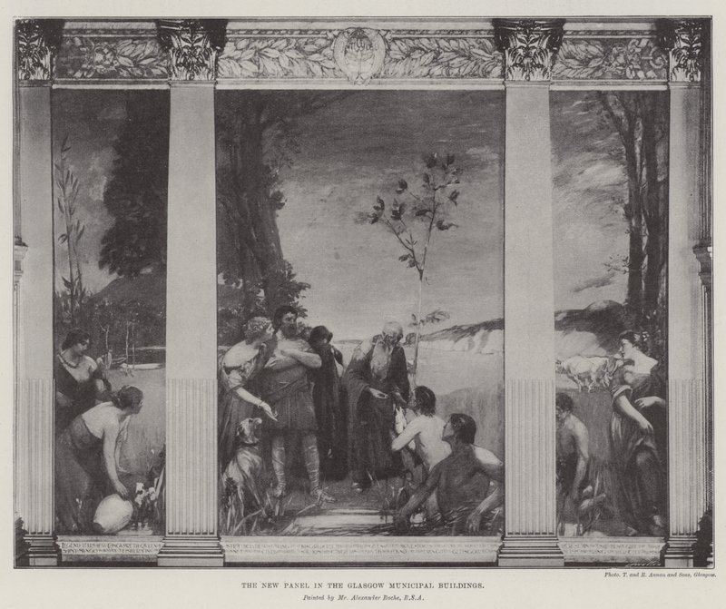 Glasgow Belediye Binalarındaki Yeni Panel by Alexander Ignatius Roche