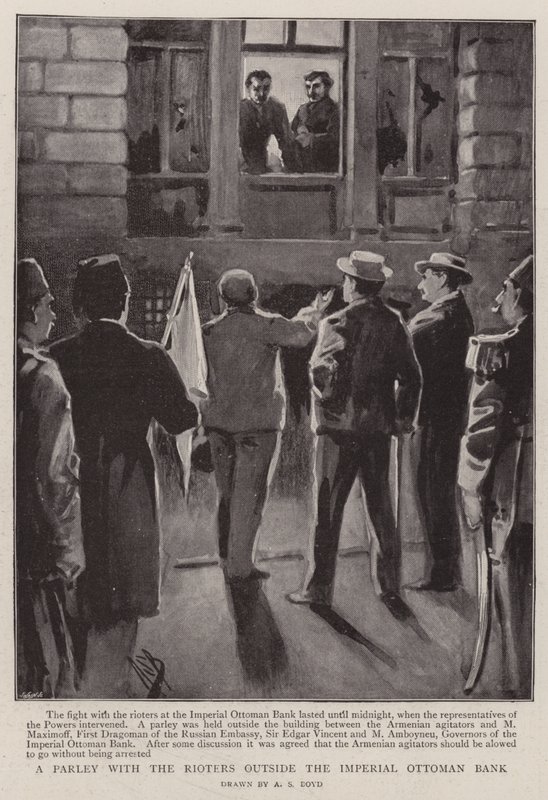 İsyancılarla Osmanlı Bankası'nın Dışında Bir Müzakere by Alexander Stuart Boyd