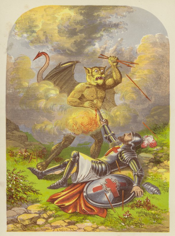 Hristiyanlar Apollon ile savaşıyor by Alexander Francis Lydon
