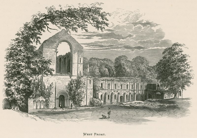 Fountains Abbey, Batı Cephesi by Alexander Francis Lydon