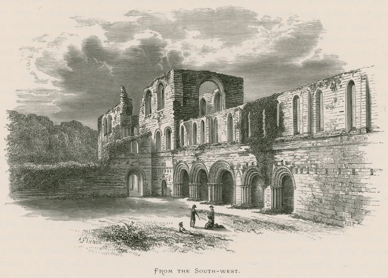 Furness Abbey, From the South-west  by Alexander Francis Lydon
