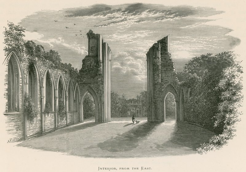 Doğudan Glastonbury Manastırı, İç, by Alexander Francis Lydon