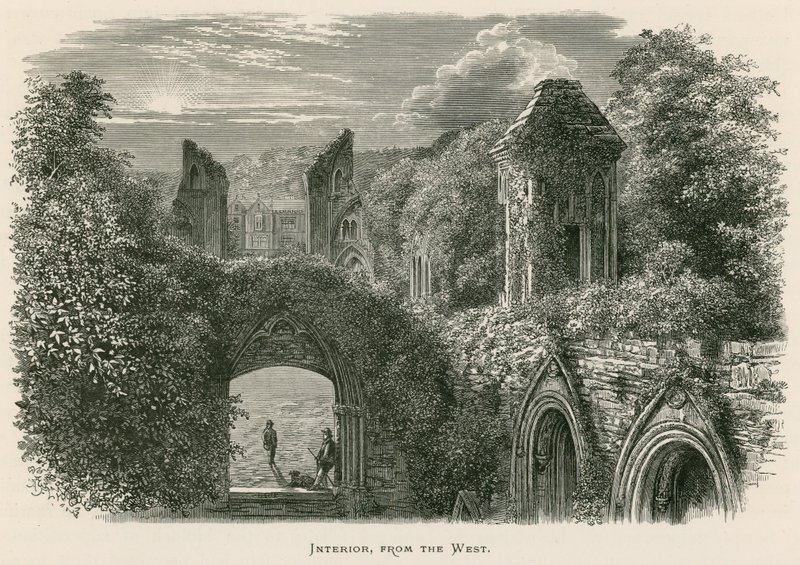 Batıdan Glastonbury Manastırı, İç, by Alexander Francis Lydon