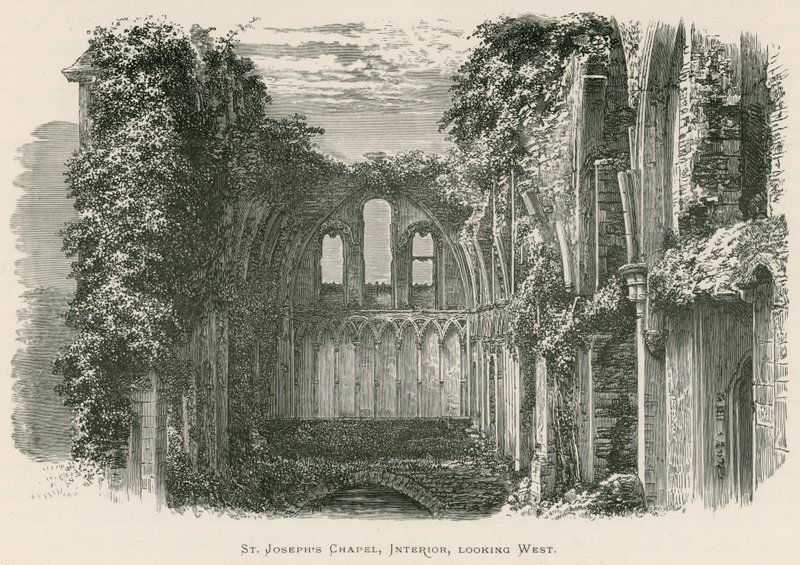 Glastonbury Manastırı, St Joseph Şapeli, İçişleri, Batı