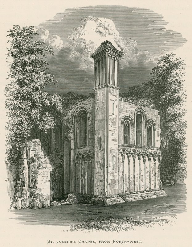 Kuzey-batıdan Glastonbury Manastırı, St Joseph Şapeli, by Alexander Francis Lydon