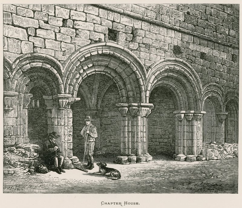 Kirkstall Manastırı, Bölüm Evi by Alexander Francis Lydon