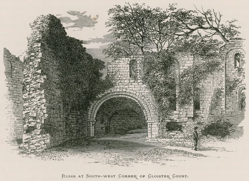 Kirkstall Manastırı, Cloister Court