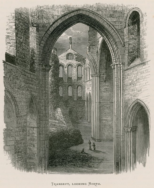 Kirkstall Manastırı, Transept, Kuzeye bakıyor by Alexander Francis Lydon