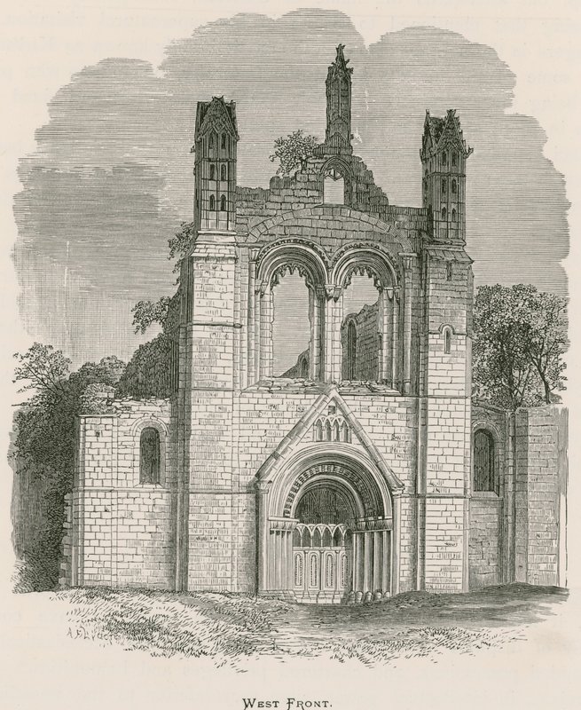 Kirkstall Manastırı, Batı Cephesi by Alexander Francis Lydon