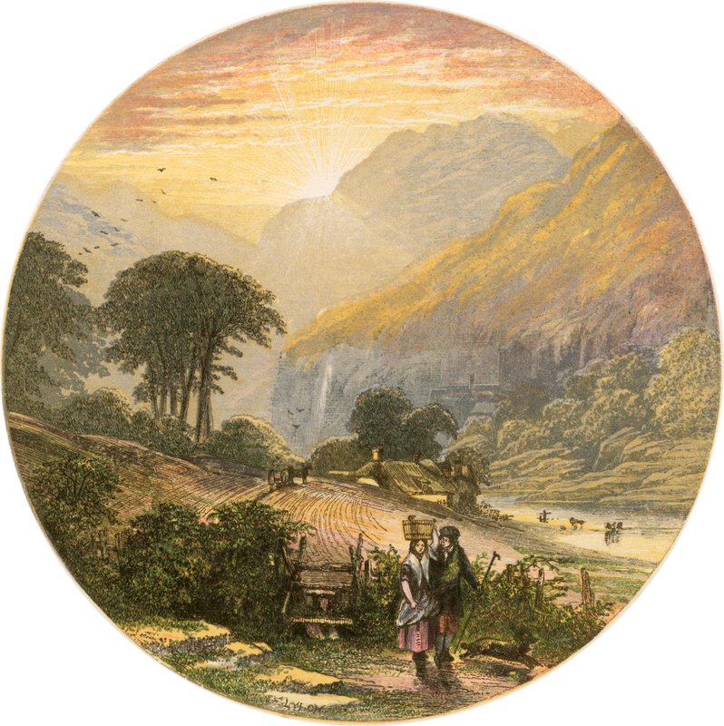 Göller bölgesi sahnesi by Alexander Francis Lydon