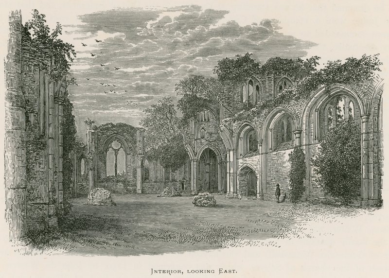 Netley Abbey, Interior, looking East  by Alexander Francis Lydon