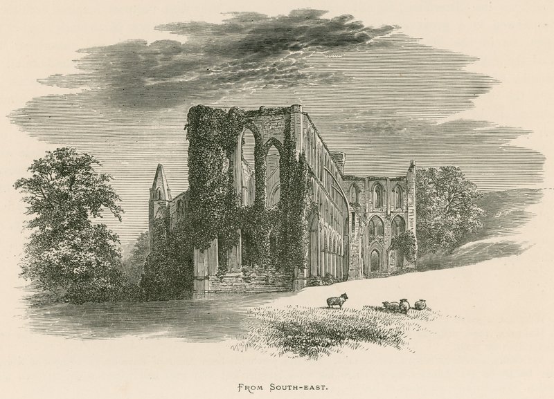 Rievaulx Manastırı, Güneydoğudan by Alexander Francis Lydon