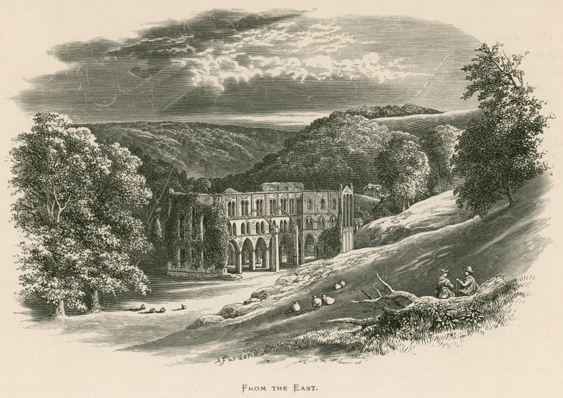 Doğudan Rievaulx Manastırı, by Alexander Francis Lydon