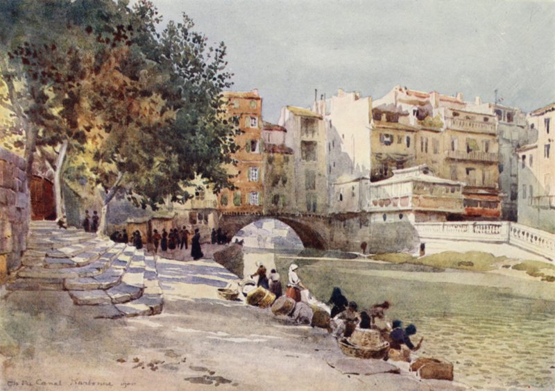 Narbonne, "İki Denizin Kanalı" (renkli taş) by Alexander Henry Hallam Murray