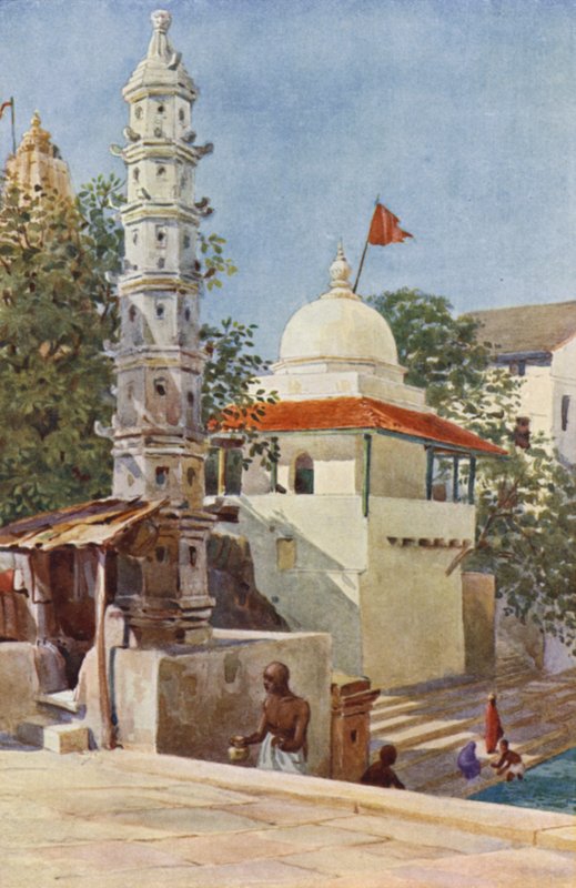 Walkeshwar Tapınağı, Bombay by Alexander Henry Hallam Murray