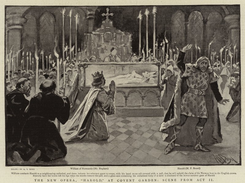 Yeni Opera, Harold, Manastır Bahçesinde, II. Perdeden Sahne by Alexander Stuart Boyd