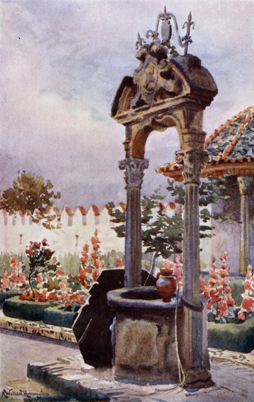 Endülüs Bahçesinde (renkli taş) by Alexander Wallace Rimington