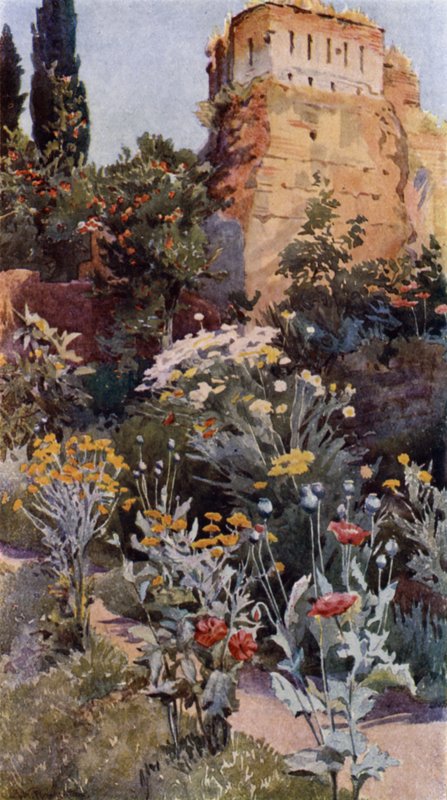 Elhamra Bahçelerinde (renkli taş) by Alexander Wallace Rimington