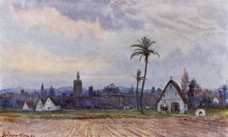 Valencia dışında (renkli taş) by Alexander Wallace Rimington