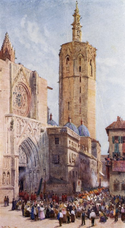 Mignelete, Valencia (renkli taş) by Alexander Wallace Rimington