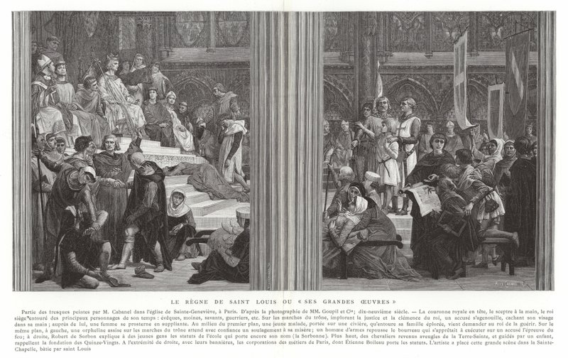 Saint Louis Saltanatı veya Büyük Eserleri by Alexandre Cabanel