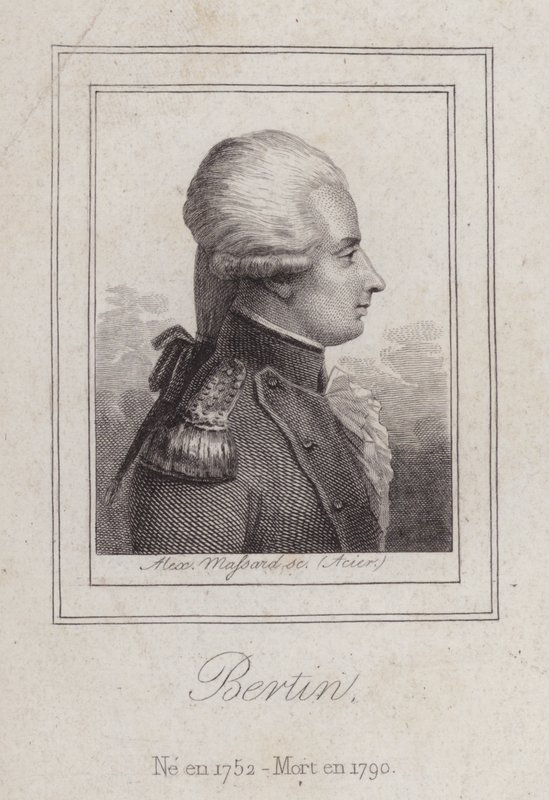 Antoine de Bertin, Fransız şair (gravür) by Alexandre Massard