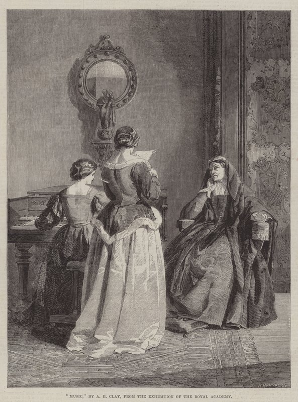 Kraliyet Akademisi Sergisinden Müzik by Alfred Barron Clay