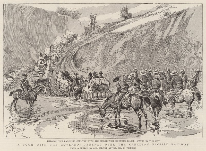 Kanada Pasifik Demiryolu üzerinde Genel Vali ile Bir Tur by Alfred Chantrey Corbould