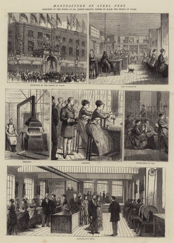 Çelik Kalem İmalatı by Alfred Chantrey Corbould